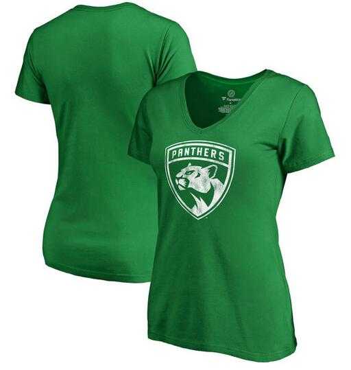 Women Florida Panthers Fanatics Branded St. Patrick's Day White Logo T-Shirt Kelly Green FengYun,We sell and wholesale Women Florida Panthers Fanatics Branded St. Patrick's Day White Logo T-Shirt Kelly Green FengYun on line form chian!